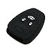 thumbnail image 3 of SEGADEN Étui de Protection en Silicone Compatible avec CHRYSLER DODGE JEEP Télécommande Fob CV4751 Noir, 3 of 4