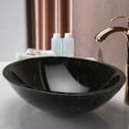 thumbnail image 2 of ANZZI Marbela Glass Circular Vessel Bathroom Sink, 2 of 2
