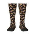 thumbnail image 2 of Picia Women Crew Soft Moisture-wicking Socks Rose Flower Bear Pattern Design Cotton Socks, One Size fit All, 2 of 9