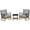 Gray 019, variant on Outdoor Wicker Rocking Chair with Padded Cushions, Aluminum Furniture Rattan Porch Rocker Chair w/ Armrest for Garden, Patio, and Backyard, Khaki
