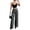 Gray, variant on Wide Leg Work Pants for Woman Stretchy Office Slack Pants Pull on Business Trousers with Pockets Black XL