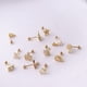 thumbnail image 2 of Pendientes de moda con forma de mariposa, corona, estrella y luna, con forma de hueso de oreja de circonita y varilla fina de acero de titanio de 20 g, 2 of 3