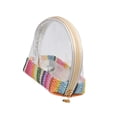 thumbnail image 4 of Bolsa de maquillaje pequeña resistente al agua, bolsa de maquillaje para mujer, bolsa de cosméticos de viaje Arcoíris, 4 of 8