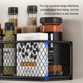 thumbnail image 2 of pitrice Rust-proof Stainless Steel Refrigerator Storage Box With Strong Magnets Orderly And Tidy Sorting Black dwarf Large size, 2 of 6