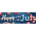 thumbnail image 4 of Decorative Design Happy 4th of July Patriotic Banner Star Spangled Balloon Fireworks for Independence Day Party Outdoor Celebration, 4 of 8
