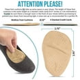 thumbnail image 3 of ICERUN 2 Pcs Insoles for Women,Soft Silicone Shoe Inserts,Pressure Relief Non-Slip Adhesive Heel Pads,Beige, 3 of 3