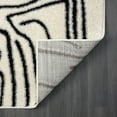 thumbnail image 5 of Abani Deco Collection Black 4' x 6' Abstract Lines Modern Area Rug, 5 of 11