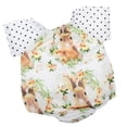 thumbnail image 4 of Mamelucos de para bebés una pieza para niñas Pantalón de Estampado animal 80 Yotijar Mono de las muchachas de los cabritos, 4 of 9