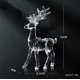 thumbnail image 4 of Adornos navideños de renos, estatuilla de venado acrílica de Reno, adorno de colección de vidrio, estatua de Animal coleccionable de pie, 5 uds., 4 of 5