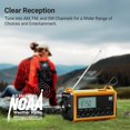thumbnail image 2 of Radio de emergencia Mesqool 12000 con función meteorológica NOAA/AM/FM/SW, 2 of 7