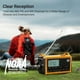 thumbnail image 2 of Radio de emergencia Mesqool 12000 con función meteorológica NOAA/AM/FM/SW, 2 of 7