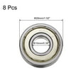 thumbnail image 2 of 6000-ZZ Deep Groove Ball Bearings, Chrome Steel Z2 Double Metal Shielded Bearing 10x26x8mm, 8 Pack, 2 of 5