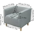 FENGStretch Square Small Single Sofa Covers Solid Color Club Chair