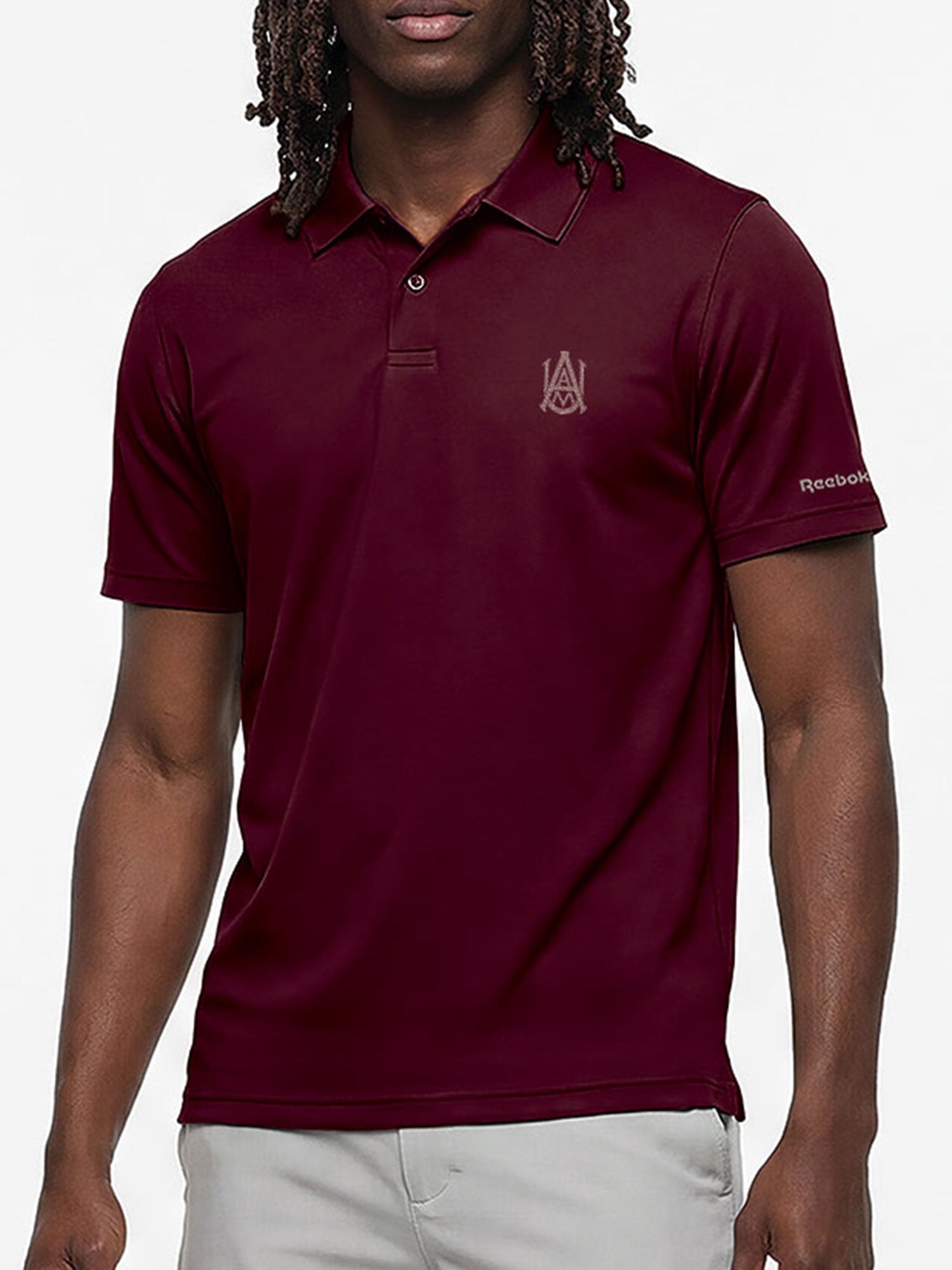 Alabama A&M Bulldogs Reebok Mens Short Sleeve Polo Shirt