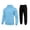 Sky Blue-1, variant on Aofany Men's Jogger Sets Hooded Sweatshirts Pant Outfits Two Pieces Hoodies Sweatsuit Running Casual Tracksuit Set