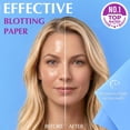 thumbnail image 2 of High-Performance Oil Absorbing Sheets for Face - 50 sheets - Makeup Friendly Blotting Papers for Oily Skin - Oil Blotting Sheets for Face, 2 of 14