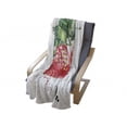 thumbnail image 4 of Watercolor Soft Flannel Fleece Throw Blanket, Appetizing Strawberries with Hand Drawn Style Brush Marks Eats Food, Cozy Plush for Indoor and Outdoor Use, 60" x 80", Fern Green Red, by Ambesonne, 4 of 6