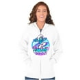 thumbnail image 4 of Airbrushed Cartoon Smurf Tastic Unisex Plus Size Zip Hoodie Brisco Brands 2X, 4 of 5