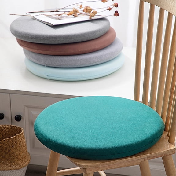 UALSRZL Memory Foam Seat Cushion, Comfort High Resilience Chair Cushion, Removable Round Chair Pads for Office/Dining Room/Living Room Floor, 12inch