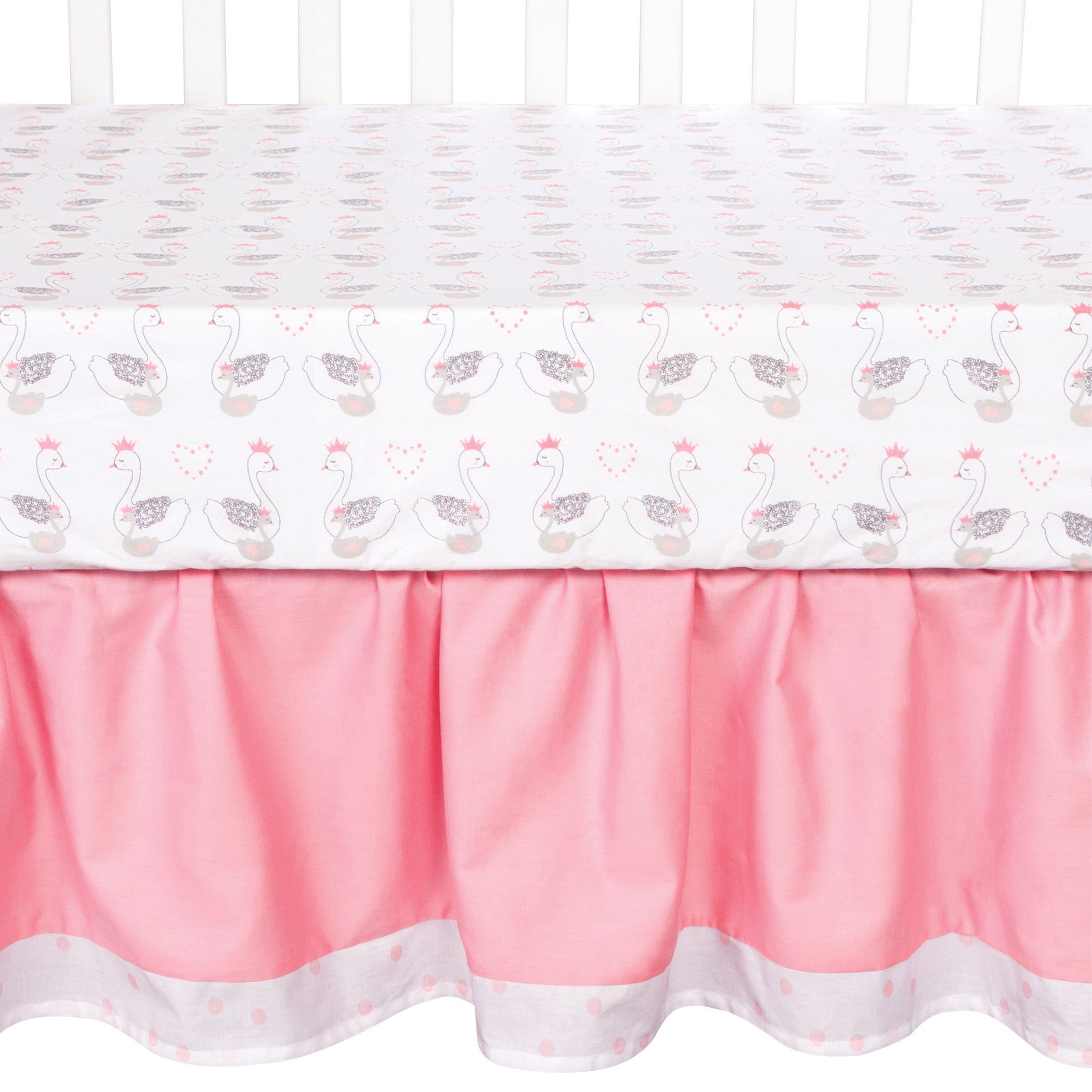 swan crib bedding set