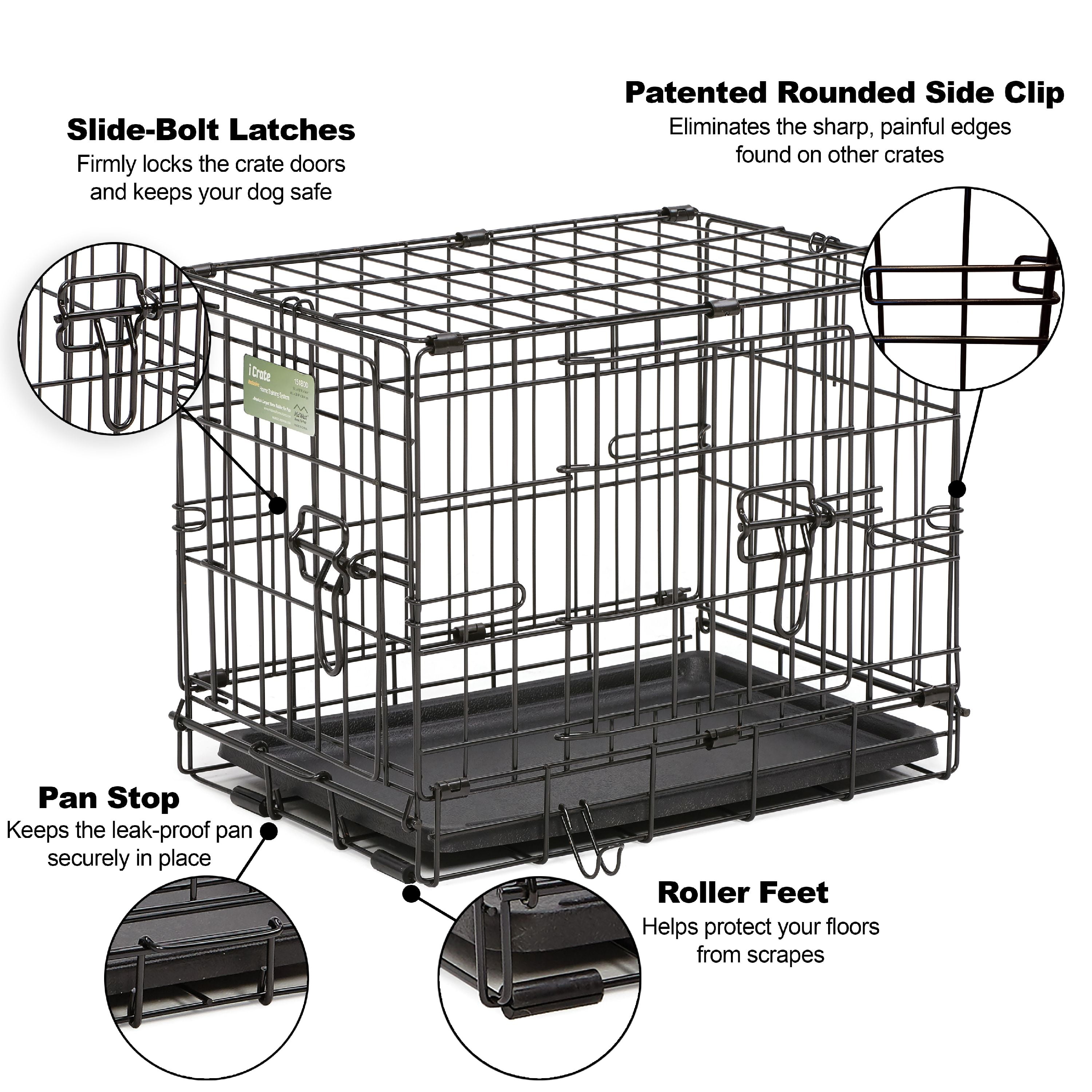 Midwest icrate double door fold & carry dog crate 2025