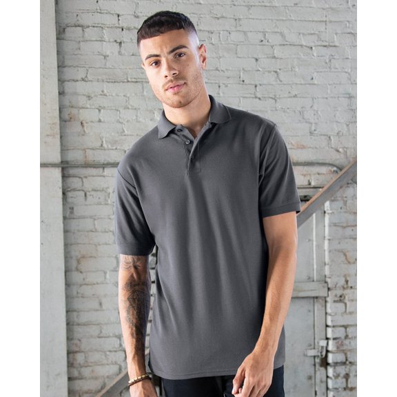 Jerzees 537MSR Adult 5.3 oz., Easy-Care Polo, L, Deep Purple