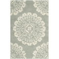 thumbnail image 3 of SAFAVIEH Bella Parker Geometric Wool Area Rug, Grey/Ivory, 5' x 8', 3 of 11