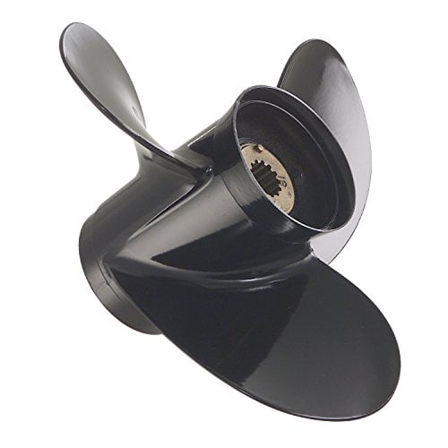 Quicksilver Black Diamond Propeller Black Finish, 14.3 dia x 21 pitch, Right Hand