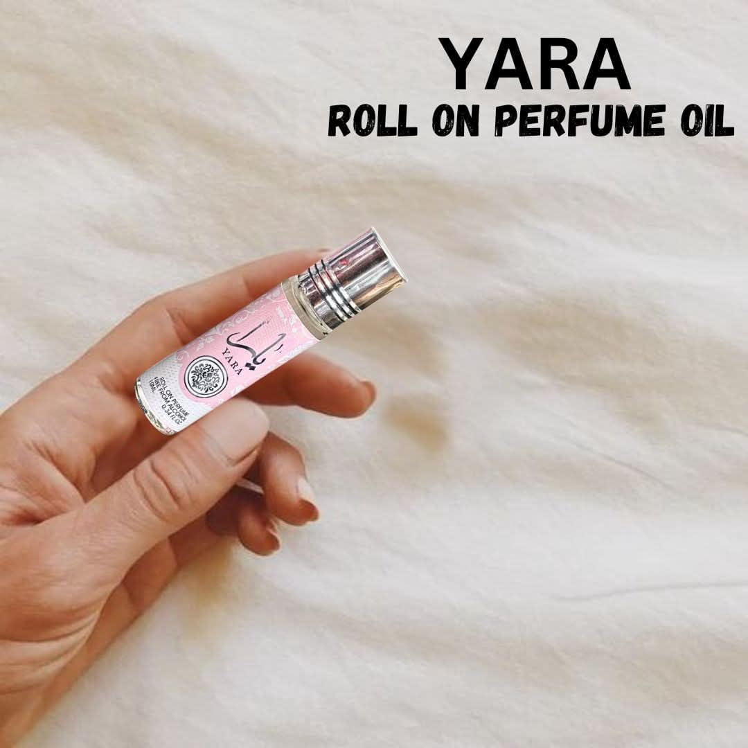 Yara Roll-On Perfume Oil CPO 10ml (0.34 oz) by Ard Al Zaafaran & La Passion Absolu for Women Eau de Parfum Spray 100ml (3.4 oz) by Intense Elite (Bundle)