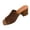 Brown, variant on Black Women’S Breathable Cloth Sandals Summer Casual Fashion Thick Heel One Line Fly Woven Beach Shoes