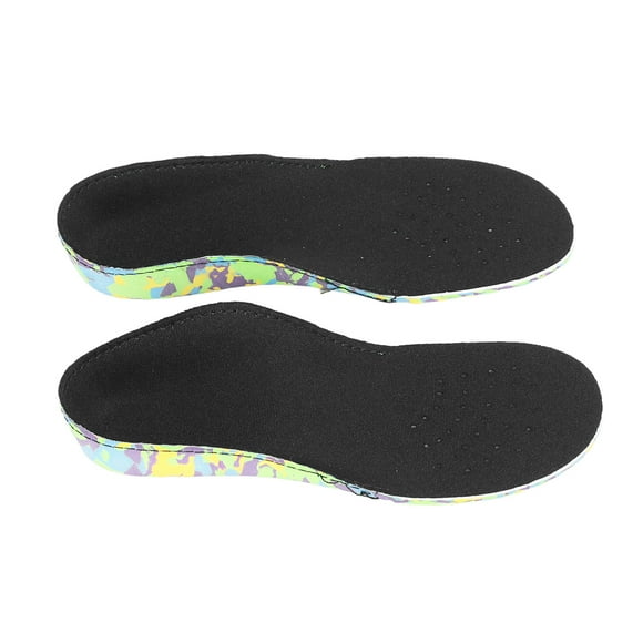 2pcs Plantar Fasciitis Feet, Insoles Arch Supports Orthotics Inserts Relieve Flat Feet High Arch Foot Pain For Children Black