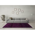 thumbnail image 3 of Ahgly Company Indoor Rectangle Persian Purple Traditional Area Rugs, 2' x 4', 3 of 4