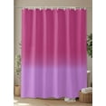 thumbnail image 4 of Shower Curtain Rose Pink Ombre Bathroom Curtains with Hooks, Waterproof Fabric Gradient Gradual Color Bath Shower Curtains Set for Bathroom Bathtubs Decor 72x72 Inch, 4 of 8