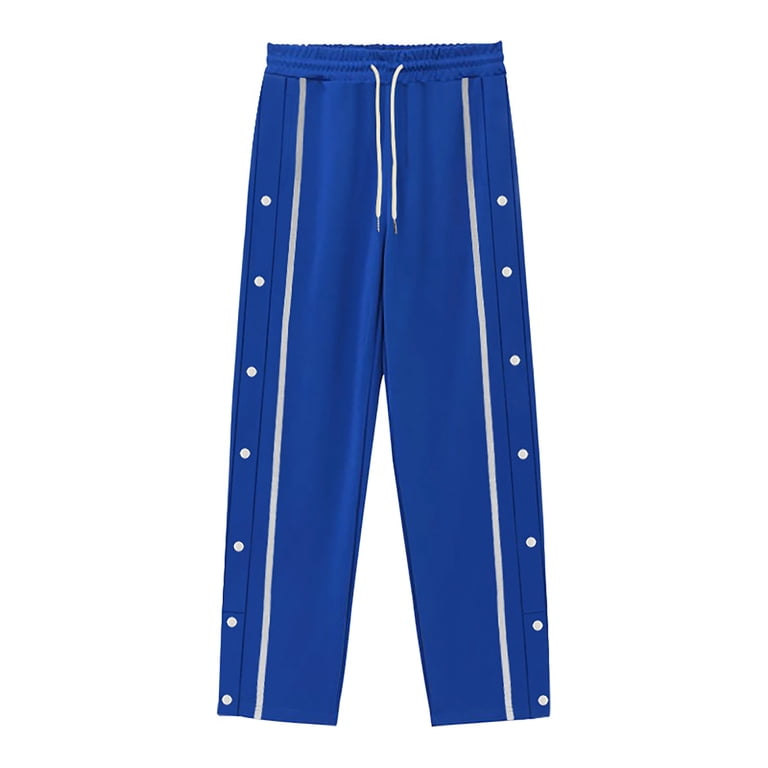 新品　UNISONSPECIAL SWEAT PANTS ADSSDQ Mens Tear Away Basketball Pants High Split Snap Button Post