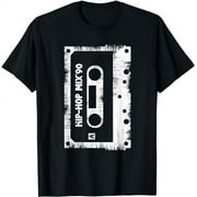 Hip Hop Rap Mixtape Cassette DJ Retro 90s Vintage Cassette T-Shirt