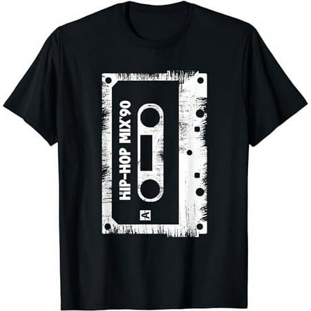 Hip Hop Rap Mixtape Cassette DJ Retro 90s Vintage Cassette T-Shirt