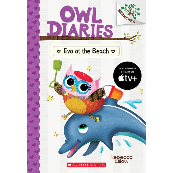 Owl Diaries Eva at the Beach: A Branches Book (Owl Diaries #14): Volume 14, Book 14, (Paperback)