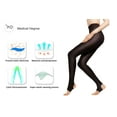 thumbnail image 7 of +MD 15-20mmHg Women's Stirrup Compression Pantyhose Open Toe Medical Quality Ladies Support Tights Brown M/L, 7 of 7