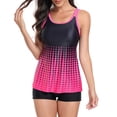 thumbnail image 3 of Wycnly Bathing Suits for Women Womens Swimsuits Two Piece Bathing Suit Womens Fashion Dot Print Strap High Waist Tankini Swimwear Summer Beach Modest Swimsuit with Boyshorts Tankini, 3 of 6