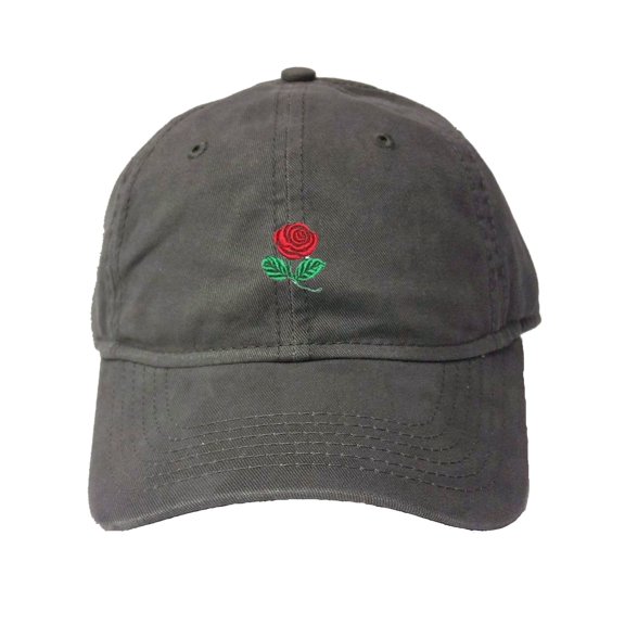 Go All Out Adult Rose Embroidered Deluxe Dad Hat