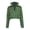 Green, variant on HJYCHN Womens Jacket Autumn And Winter Fashion Long Sleeve Cardigan Stand Collar Warm Padded Casual Jacket Outerwear Women's Winter Coats Blue S