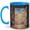 Blue, variant on Open Door Sunrise 11oz Ceramic Mug, Bright Cloud Pathway Art