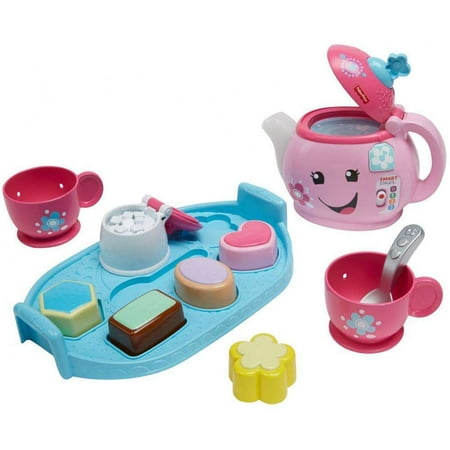 Fisher-Price Laugh & Learn Sweet Manners Tea Set with Lights & (Best Toys For 2 Month Old Girl)