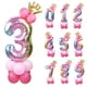 thumbnail image 5 of Advancent de dígitos de oro rosa de 32 pulgadas, globos de papel de aluminio, suministros de decoración para fiesta de boda, cumpleaños, Baby Kits de decoración para fiestas Oro rosa Numero 3, 5 of 6