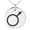 Silver, variant on Stainless Steel Solar System Planetary Mars Engraved Small Medallion Circle Charm Pendant Necklace