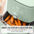 thumbnail image 5 of Martha Stewart 6QT Slim Air Fryer, 6-in-1, Ceramic Non-Stick, Honeydew Green, 5 of 7