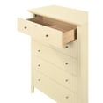thumbnail image 4 of Glory Furniture Hammond Wood Veneer 5-Drawer Chest in Beige, 4 of 5