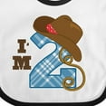 thumbnail image 4 of Inktastic 2nd Birthday Cowboy I'm 2 Two Year Old Boys or Girls Baby Bib, 4 of 4