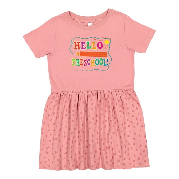 Inktastic Hello Preschool 1st Day of School Girls Toddler Dress