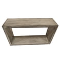 thumbnail image 6 of 52" Cube Shape Wooden Console Table with Open Bottom Shelf Charcoal Gray - Saltoro Sherpi, 6 of 7